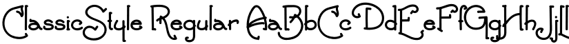 ClassicStyle Regular font