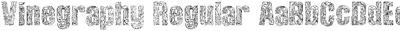 Vinegraphy Regular font