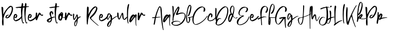 Petter story Regular font