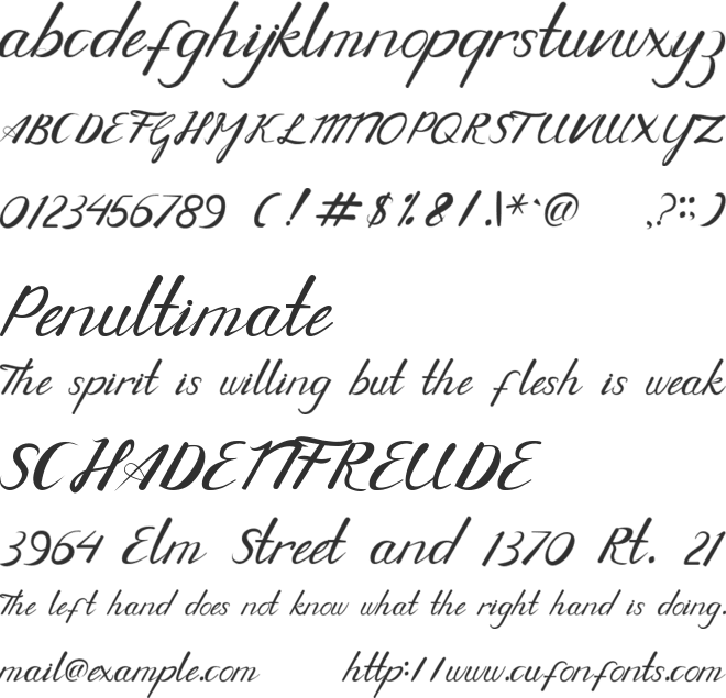 Bullgaria font preview