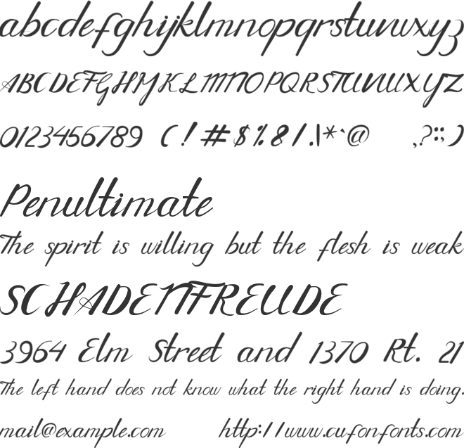 Bullgaria font preview