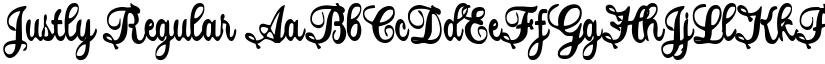 Justly Regular font