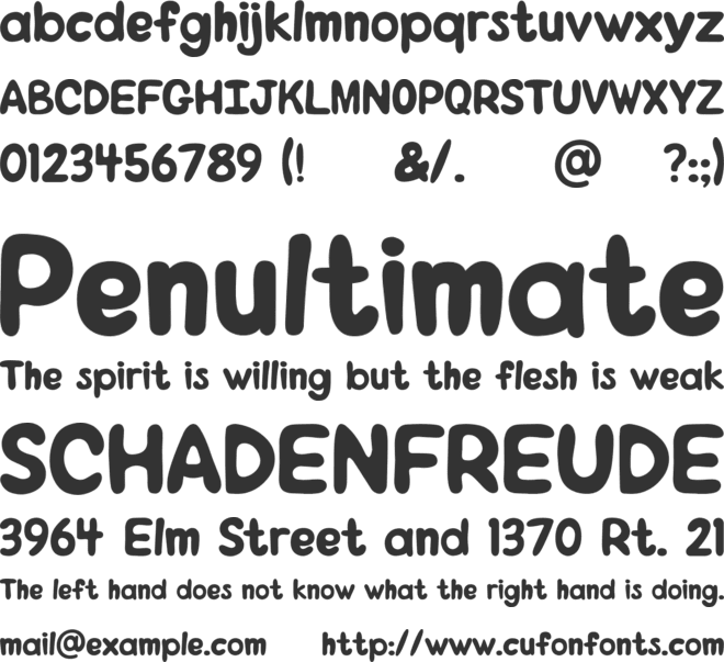 Magic Mushroom font preview