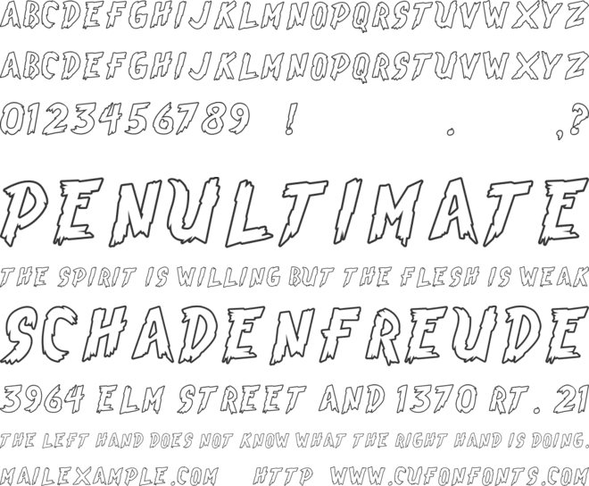 Brasblus Highlight font preview