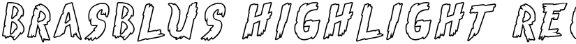 Brasblus Highlight Regular font
