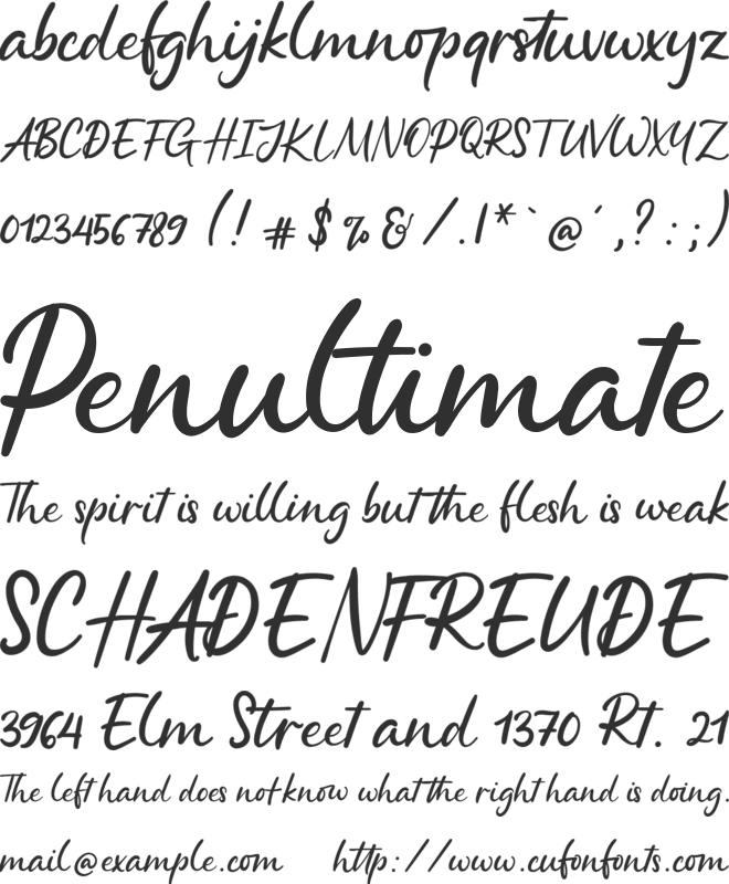 Better Tomorrow font preview
