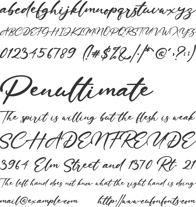 Winne Vinne font preview