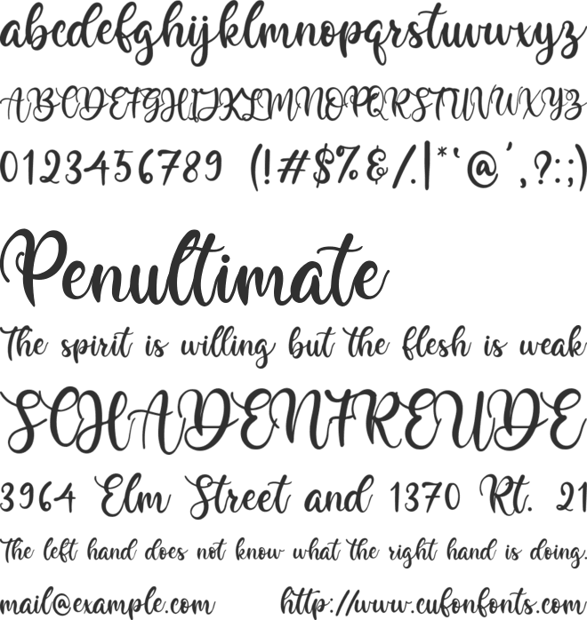 Butter Cookies font preview