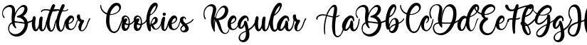 Butter Cookies Regular font