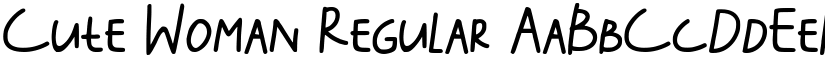 Cute Woman Regular font