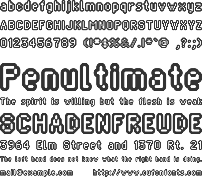 Blippia font preview