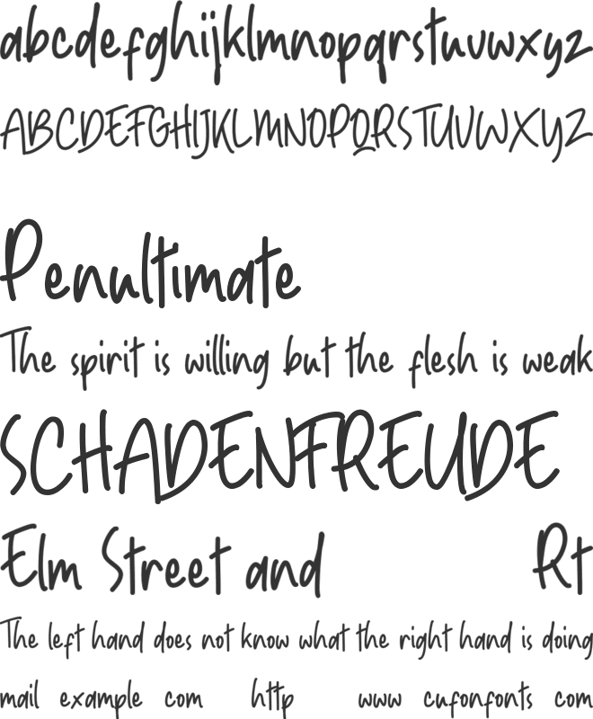 Aurabelle Persona lUse font preview