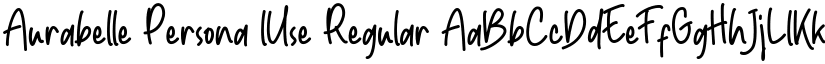 Aurabelle Persona lUse Regular font