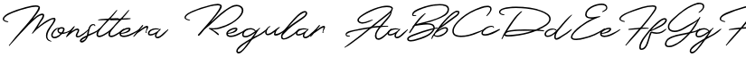 Monsttera Regular font