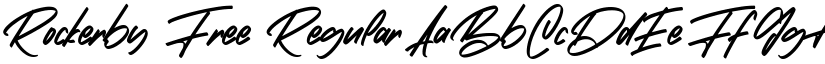 Rockerby Free Regular font