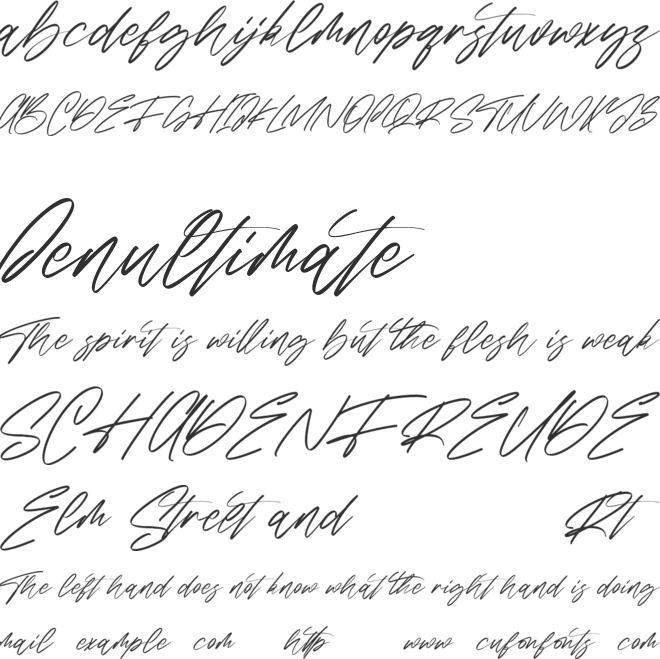 Sabrionte Free font preview