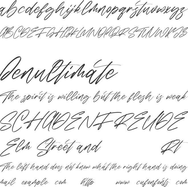 Sabrionte Free font preview