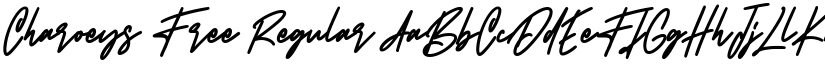 Charoeys Free Regular font