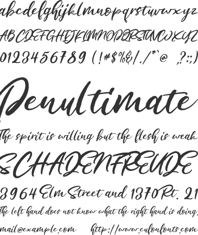 Cornellia font preview