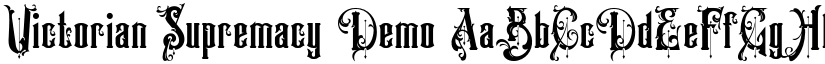 Victorian Supremacy Demo font