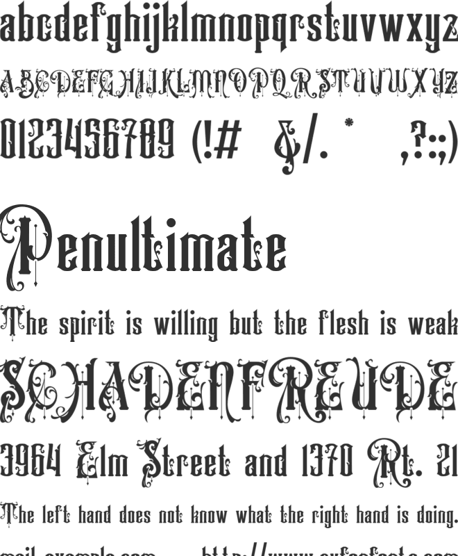 Victorian Supremacy font preview