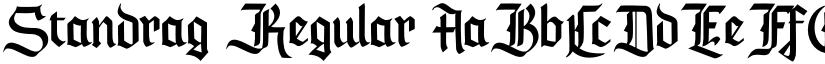 Standrag Regular font