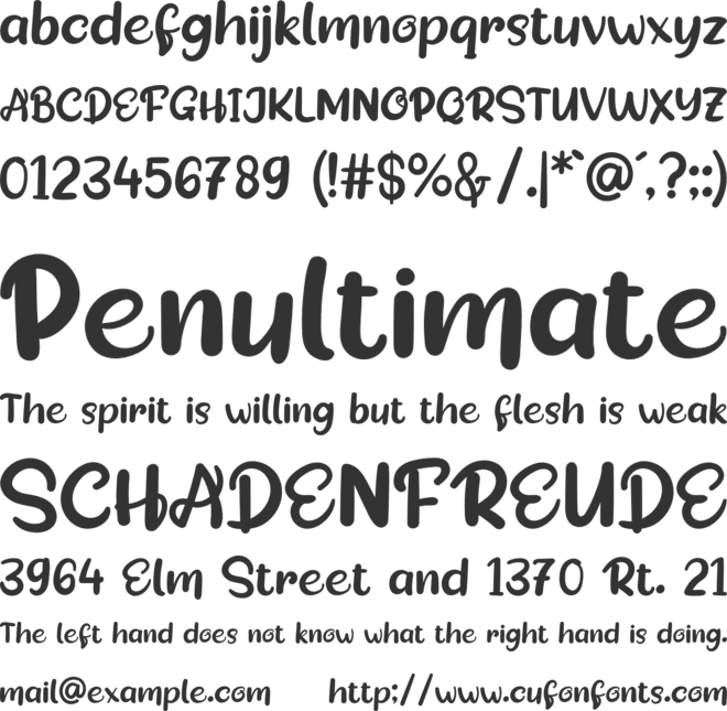 Freebie font preview