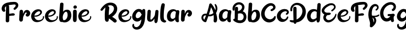 Freebie Regular font