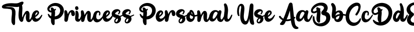 The Princess Personal Use font