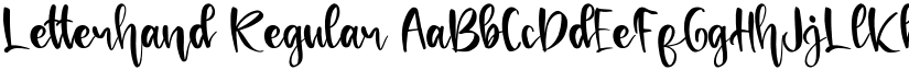 Letterhand Regular font