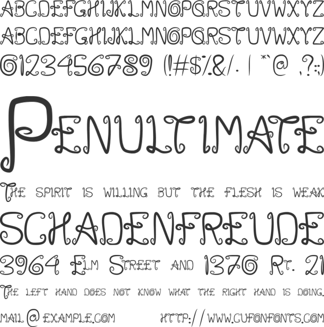 KERATON font preview