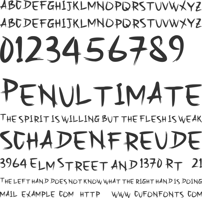Nazumi Font font preview