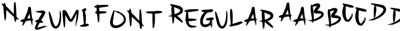 Nazumi Font Regular font