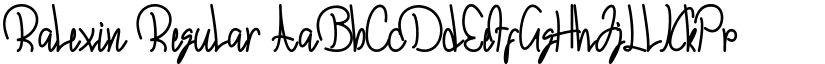 Ralexin Regular font