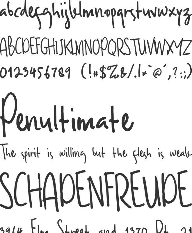 Ameliana Two font preview