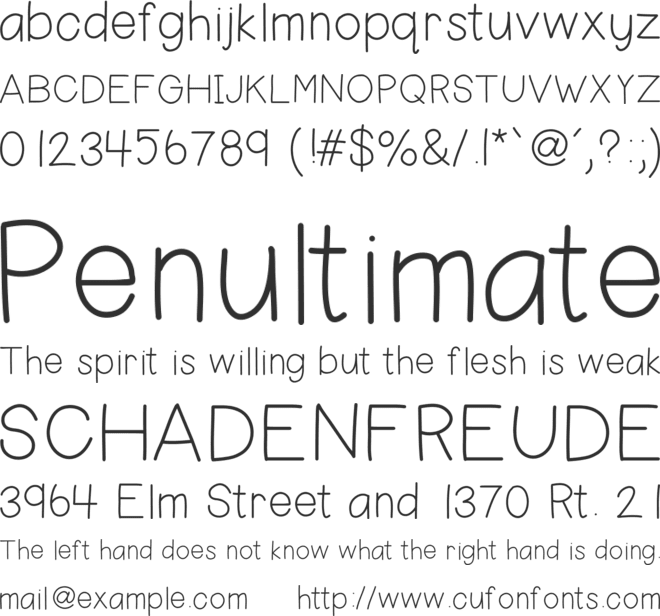 HelloHappy font preview