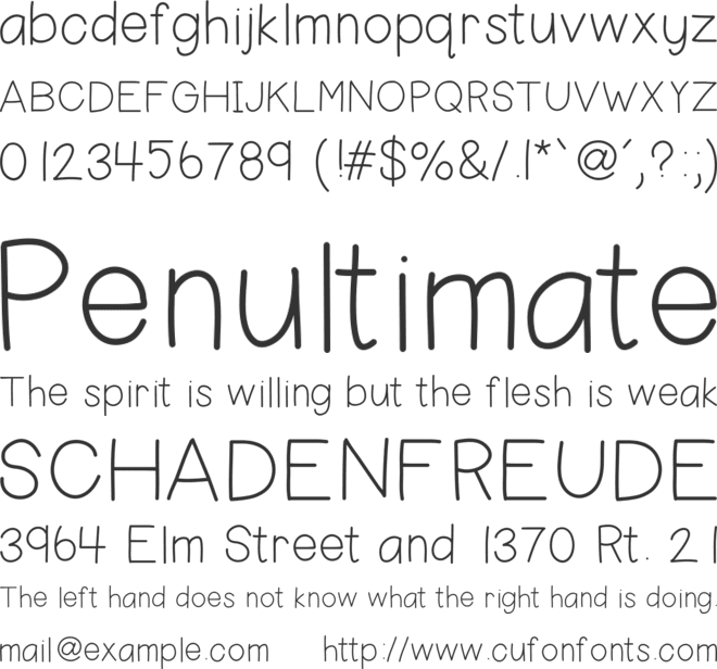 HelloHappy font preview