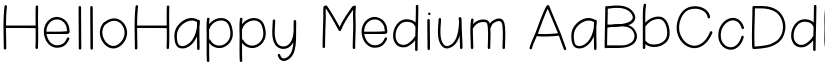 HelloHappy Medium font