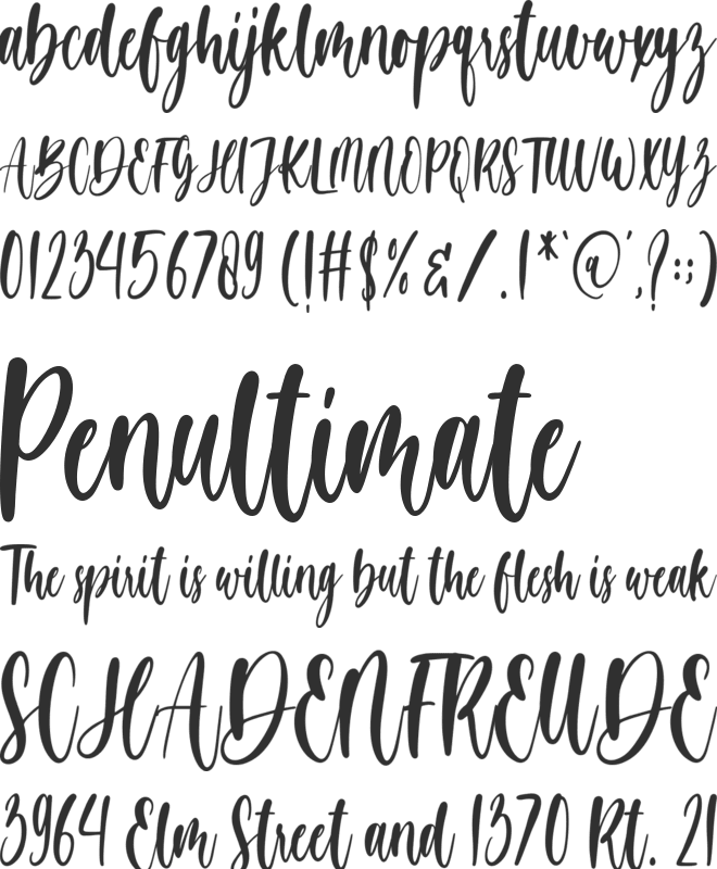 hey girl font preview
