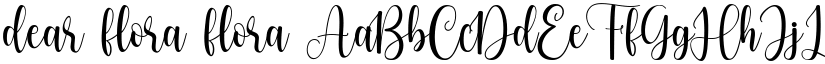 dear flora flora font