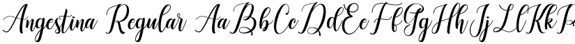 Angestina Regular font