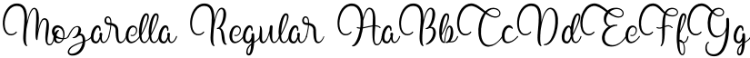 Mozarella Regular font