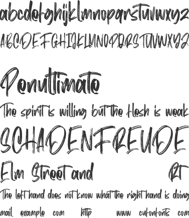 Mist Sunshine Brush Free font preview