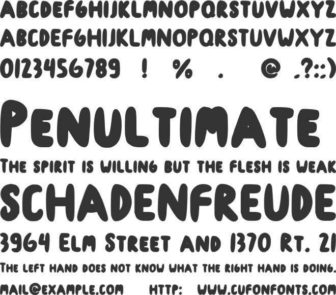 Cookies Roma font preview