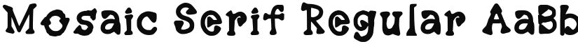 Mosaic Serif Regular font