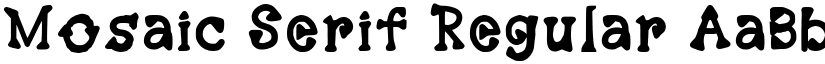 Mosaic Serif Regular font