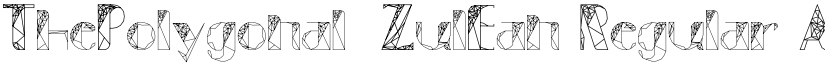 ThePolygonal-ZulEan Regular font