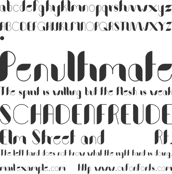 Black Tea font preview