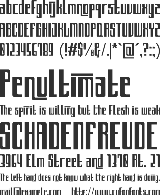 Archimate font preview