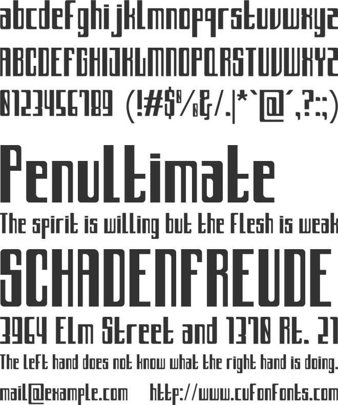 Archimate font preview